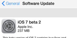 iOS 7 beta 2