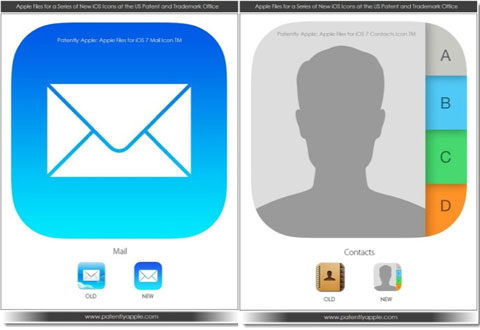 Registro de los iconos de iOS 7