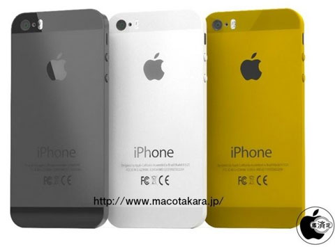 Representación del iPhone 5S dorado
