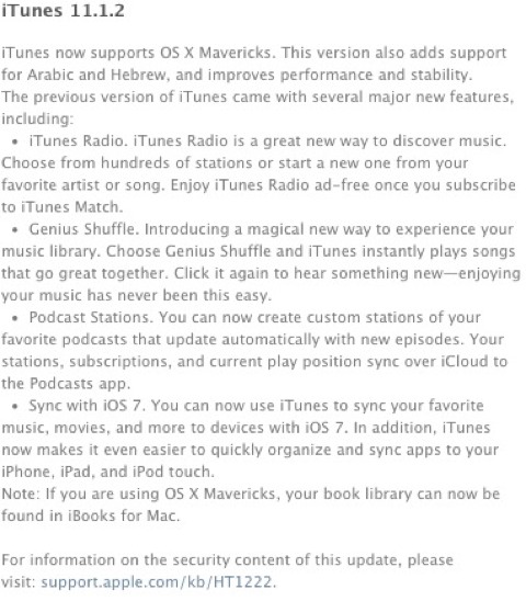 iTunes 1.11.2