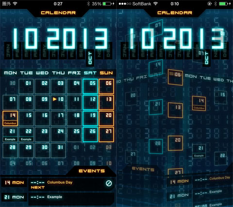 Flashback - Sci-Fi Style Calendar