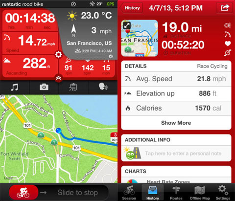 Runtastic Road Bike PRO GPS Cycling Computer & Tracker