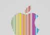 Código de barras en el logo de Apple