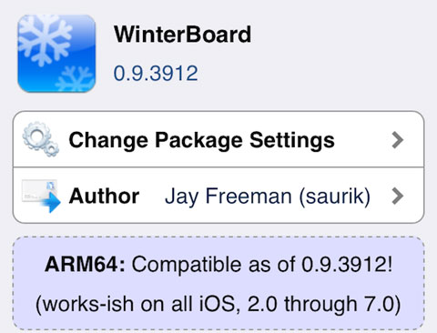 Winterboard para iOS 7 y 64 bits