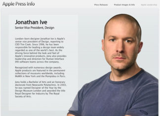 Jonathan Ive en la web de Apple