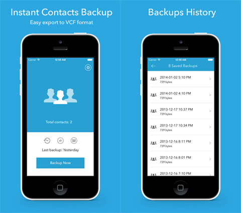 Contacts Backup Pro 7