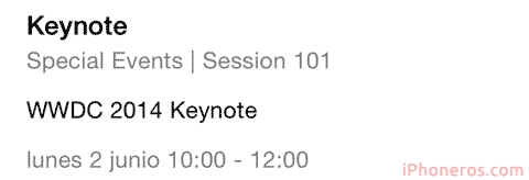 Hora de la Keynote WWDC 2014