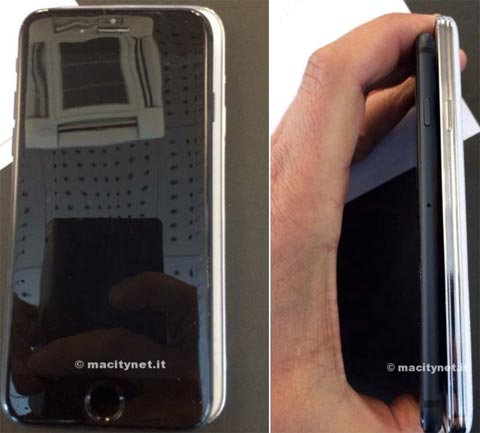 Galaxy S5 y maqueta del iPhone 6