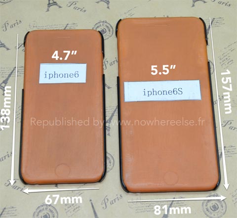 Comparación de tamaños del supuesto iPhone 6
