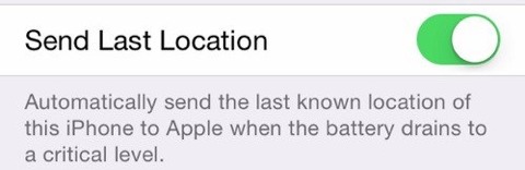 Enviar última localización del iPhone