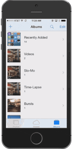Carpetas en la App de Fotos de iOS 8