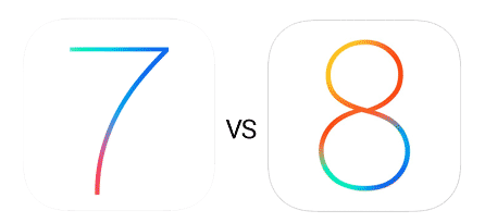 iOS 7 vs iOS 8