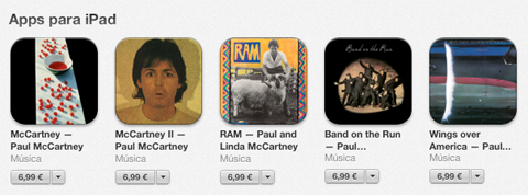 Apps de Paul McCartney en la App Store