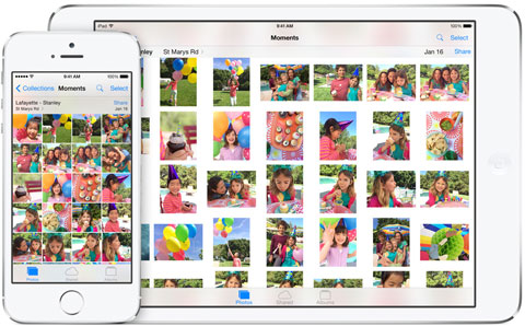 App de Fotos de iOS 8
