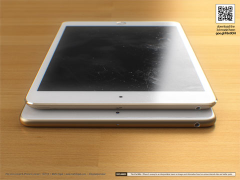 Concepto de diseño de iPad mini Retina de segunda generación