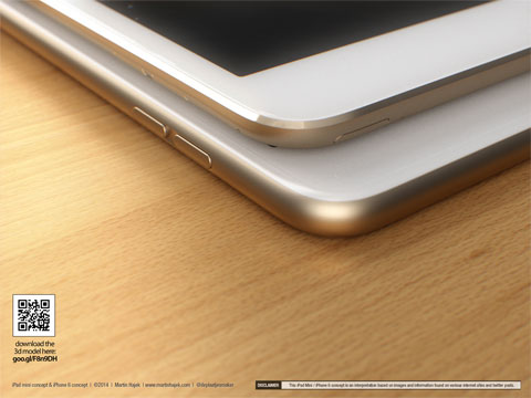 Concepto de diseño de iPad mini Retina de segunda generación