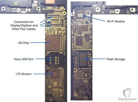 Aparece la supuesta placa base del iPhone 6 en iPhoneros