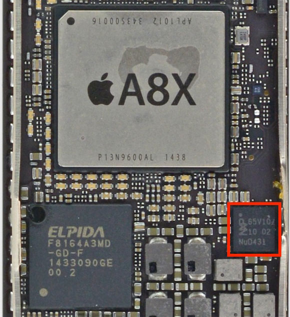 Chip NFC del iPad Air 2