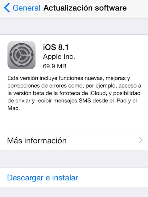 iOS 8.1