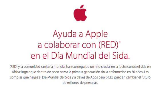 Campaña de (RED) en la App Store