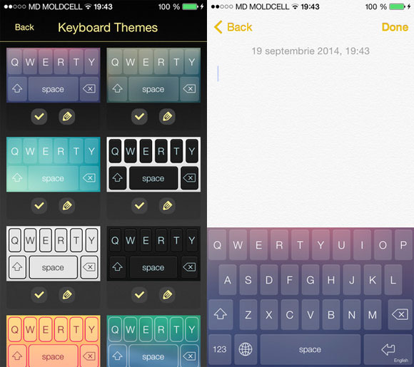 TapTap Keyboards for iOS8