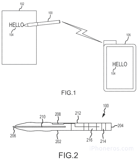 Patente del lápiz electrónico de Apple