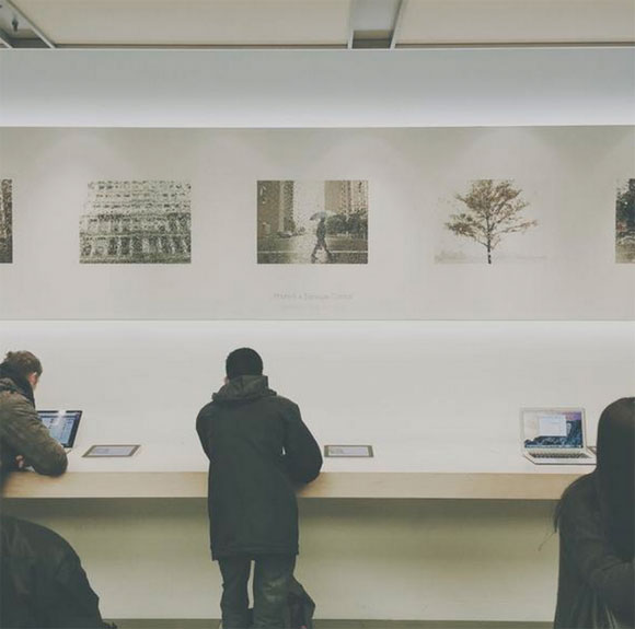 Galerías de arte en la Apple Store