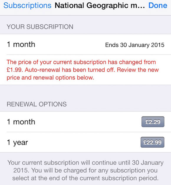 Subidas de precio App Store inglesa