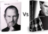 Dos libros de la biografía de Steve Jobs