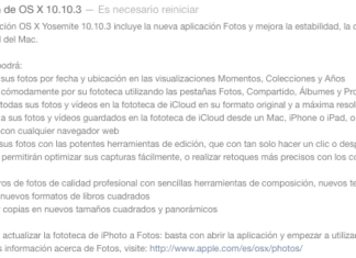 Actualización a OS X 10.10.3 con Fotos