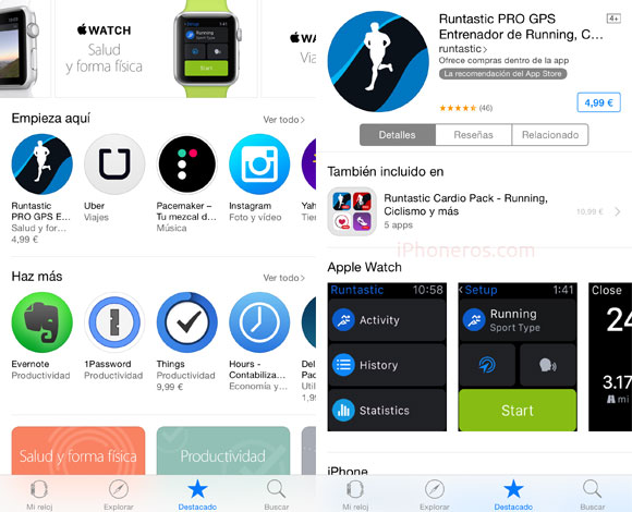 App Store del Apple Watch