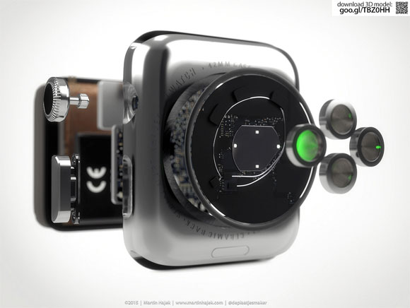 Concepto de diseño de Apple Watch por dentro