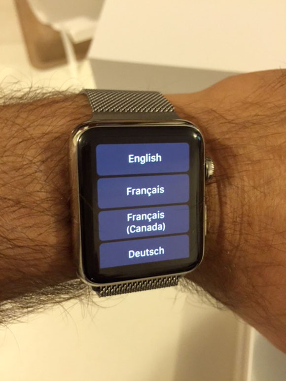 Elegir idioma en el Apple Watch