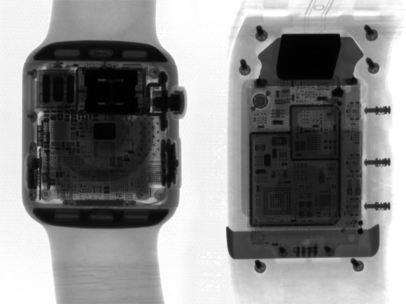 Apple Watch visto con rayos X