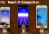Comparación de Touch ID