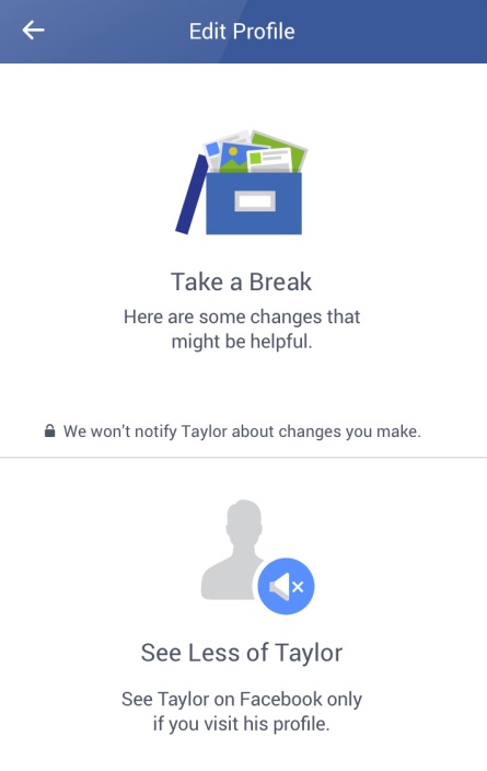 Facebook te pregunta cómo terminar con tu ex