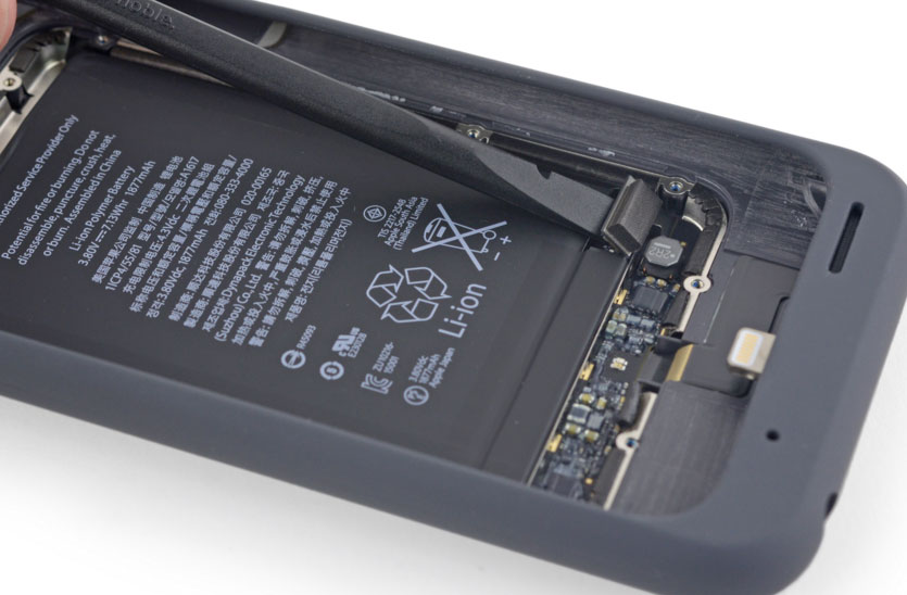 Smart Battery Cover por dentro