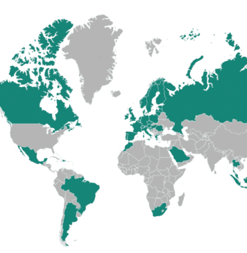 Mapa de cobertura internacional de Always Online Wireless