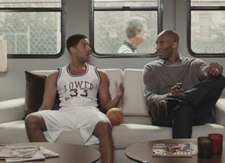 Kobe Bryant en un anuncio de TV de Apple