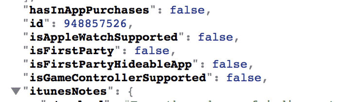 Variables que indican que una App de Apple se puede esconder en iOS