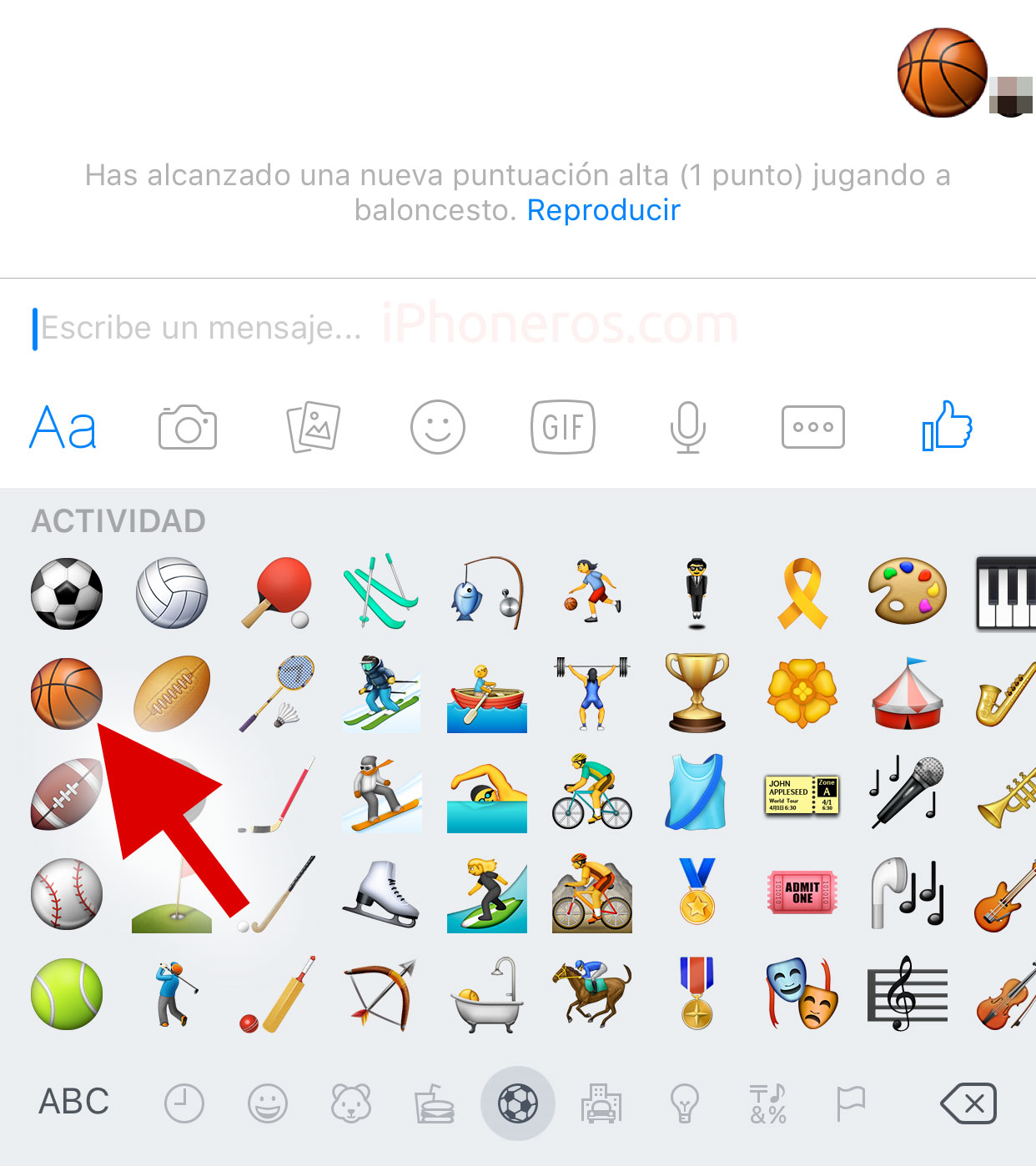 Emojis para enviar vía Facebook Messenger y sacar el juego oculto