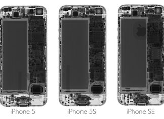 iPhone 5, 5S y Se vistos con rayos X