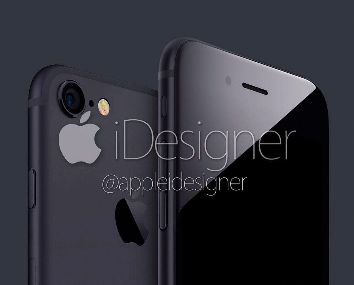 Concepto de diseño de iPhone 7 negro