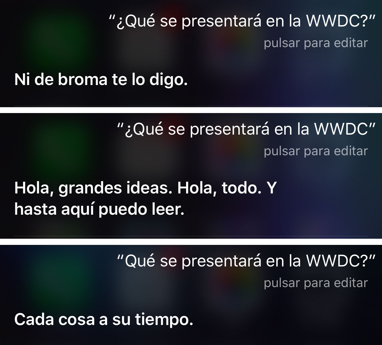 Siri contesta sobre la WWDC 2016