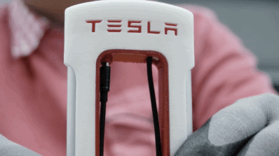 iPhone Tesla Supercharger