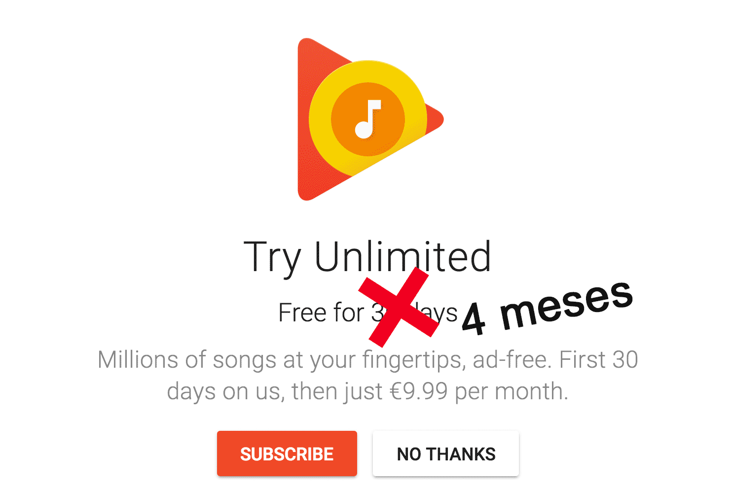 Prueba el servicio de Google Play Music