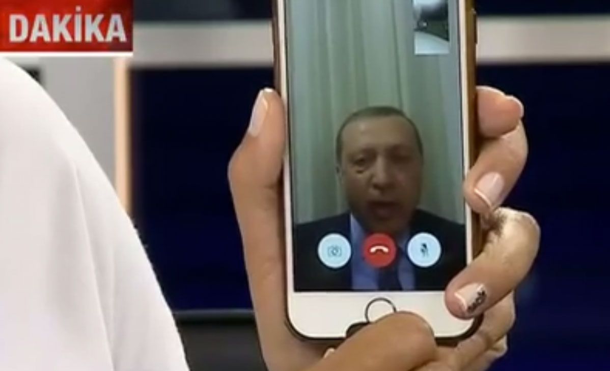 Erdogan en FaceTime
