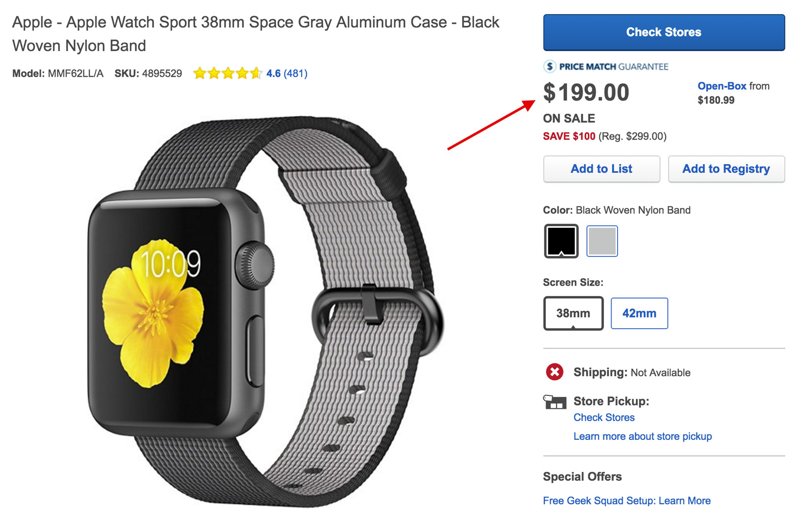 Apple Watch a 199 dólares