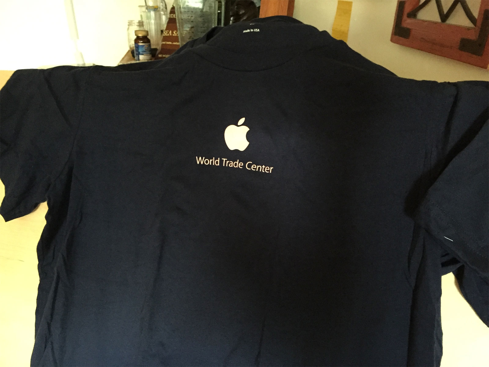 Camiseta conmemorativa del la apertura de la Apple Store del World Trade Center