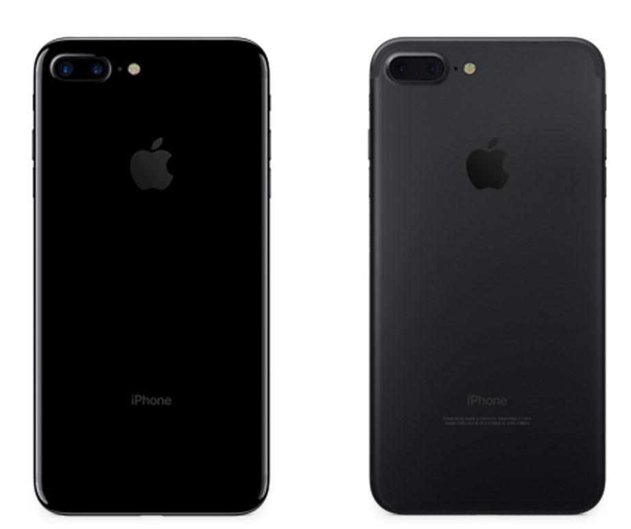 iPhone 7 Plus negro y jet black